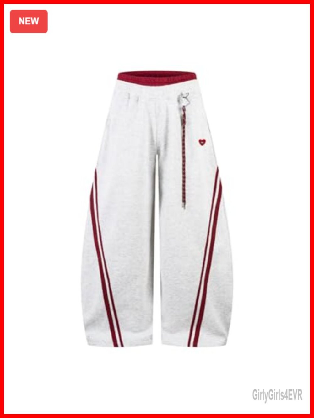 Baggy Barrel Sweatpants Wide Leg Elastic Waist Y2K Lounge Pants Unisex